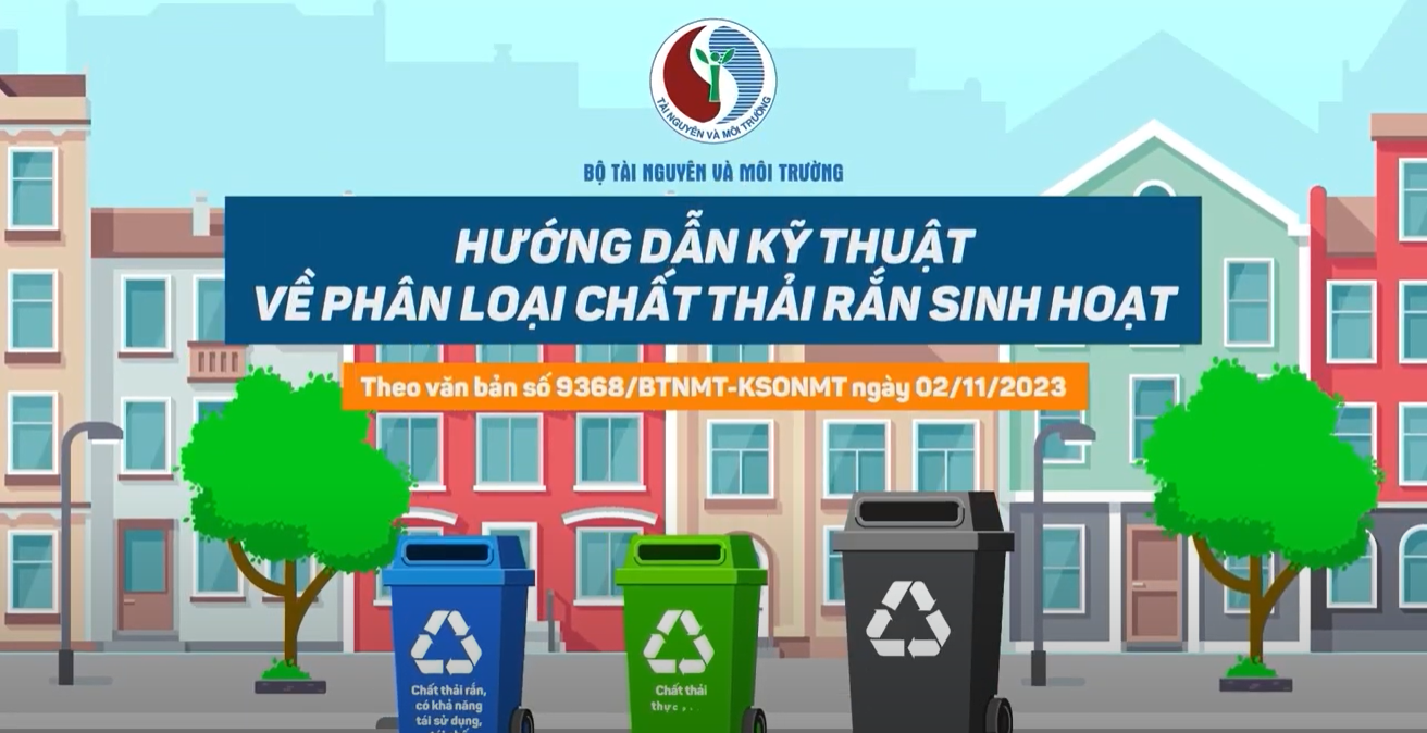 Hướng dẫn kỹ thuật phân loại rác thải rắn sinh hoạt